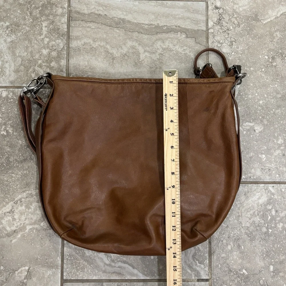 Rough & Tumble Brown Lamb Leather Hobo XBody Bag Original Straps USA